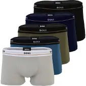 BOSS for man. 50531660 Set 5 Boxers Type multicolour (S), Homewear, Multicolor, Cotton