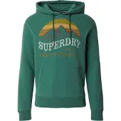 Superdry for man. M2014451A Mountain sweatshirt green (L), Casual, Cotton