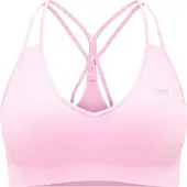 ICANIWILL Define Seamless V-neck Sports Bra Pink