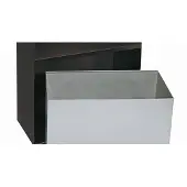 Wedo 170 38112, Suorakulmainen, 6,8 L, Musta, Harmaa, Ruostumaton teräs, 280 mm, 140 mm (17038112)