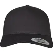 Flexfit Lippalakki '5-Panel Retro Trucker' beigenharmaa / musta