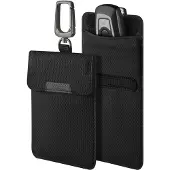 Spigen Faradayn häkki pussi avaimeton RFID-signaalin estäjä - Musta