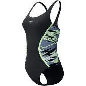 Speedo Hyperboom Splice Muscleback One Piece - Black - 38