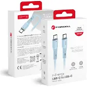 Forcell F-energy Usb-c 100w 5a silikonikaapeli 1m sininen
