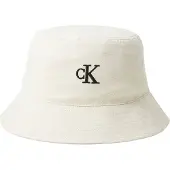 Calvin Klein Jeans Hattu 'CK Monogram Embroidery' musta / valkoinen