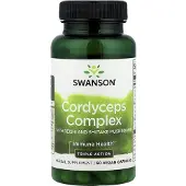 Swanson Health Kordyceps-kompleksi Reishi- ja Shiitake-sienillä - 60 kapselia