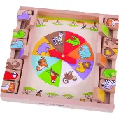 Bigjigs Wooden Stacking Game Fire Truck