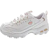 SKECHERS for woman. 11931 D'Lites Fresh Start shoes white (39), Leather, Laces, Casual