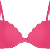 Hunkemoller Scallop Pp - Pink - E x 85
