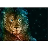 Kärkkäinen Artgeist Abstract Lion... itseliimautuva fototapetti