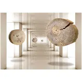 Kärkkäinen Artgeist Flying Discs Of Wood itseliimautuva fototapetti
