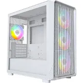 Montech X5M -micro-ATX-kotelo RGB-valaistuksella, musta/valkoinen