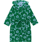 Marimekko Pieni Unikko kylpytakki L Vaalea sinivihreä