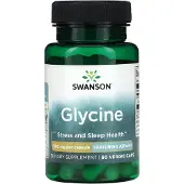 Swanson Health AjiPure Glycine 500 mg - 60 kapselia