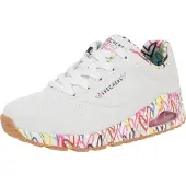 SKECHERS Matalavartiset tennarit 'Uno-Loving Love' sininen / keltainen / punainen / luonnonvalkoinen
