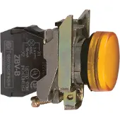 Schneider Electric XB4BVM5, Keltainen, IP66, CSA, 230-240 V, 2,2 cm