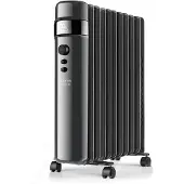 Taurus Agadir -öljytäytteinen lämmitin, 2500 W, 11 elementtiä, 3 tehotasoa, musta