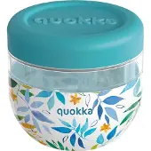 Quokka Bubble Food Jar - Muovinen ruokasäiliö / lounasrasia 770 ml (akvarellilehtiä)