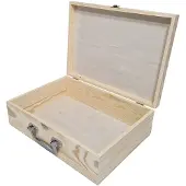 Playwood Pine Suitcase A4 Size with Metal Handle