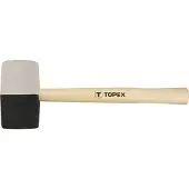 Topex Kumivasara 63 mm/680 g, musta ja valkoinen kumi