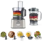 Kenwood FDM301SS, 2,1 L, Musta, Ruostumaton teräs, 1,2 L, Leikkuu, Jauhatus, Sekoitus, Karkea, Hienojakoinen, 3 levyt