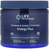 Life Extension , Kreatiini & Acetyl-L-Karnitiini, Energia Plus, 0,51 lb (233 g)