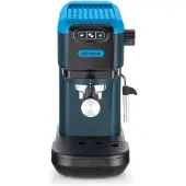 Ariete Espresso-kahvinkeitin 1399 - 15 baaria, 1300W, yhteensopiva jauheelle ja ESE-padoille, säiliö 1,1L, maidonvaahdotin, sininen