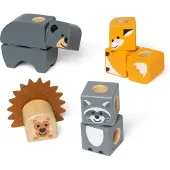 Melissa & Doug Blockables Rakennussarja Metsän Eläimet 16 Osaa