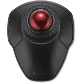Kensington Wireless Orbit Trackball vieritysrenkaalla - musta, Molempikätinen, Musta