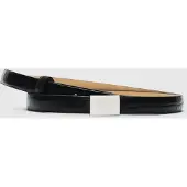 Selected Slfbabeth Slim Leather Belt - Black - 85