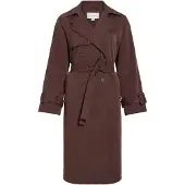 Vila Vivian L/S Trenchcoat - Brown - 34