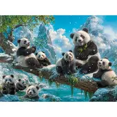 Castorland Pandas' Winter Fun 2000p palapeli