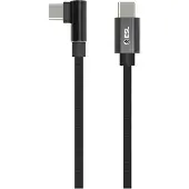 Diverse ESL USB-C - USB-C pelikaapeli, 1 m, musta