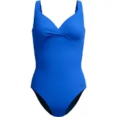 Speedo Solid Cross Knot One Piece - Blue - 38