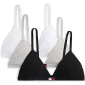 Tommy Hilfiger Underwear Rintaliivi meleerattu harmaa / musta / valkoinen