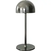 Sirius LED-akkukäyttöinen pöytävalaisin Tim, nikkelivärinen, korkeus 30 cm, IP54 Tim, Olohuone/ruokailutila, Metalli, Moderni