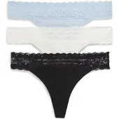 Tommy Hilfiger 3 Pack Tanga Thong - White - M