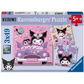 Ravensburger Puzzle: Kuromi - Kuromi on Tour (3x49pcs) (12004332)