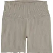 Aim'n Ribbed Seamless Midi Biker Shorts - Beige - M