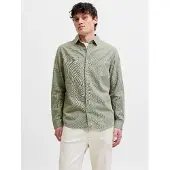 Jack & Jones Esummer Linen Blend Pitkähihainen Kauluspaita