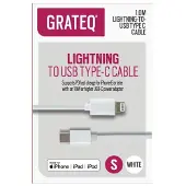 GRATEQ USB-C - MFI LIGHTNING KAAPELI PD 1M (85008PD)
