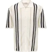 Only & Sons Onsleon Reg Ss Shirt Knit - Cream - M