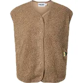 Pieces Liivi 'PCKATTY' tummabeige