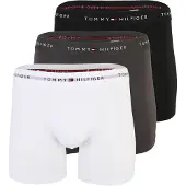 Tommy Hilfiger Underwear Bokserishortsit tummanharmaa / musta / valkoinen