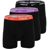 Nike Bokserit Essential Cotton Stretch 3-pack - Musta/violetti/oranssi, koko Medium