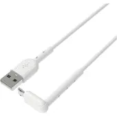 Dacota Platinum MicroUSB-Kaapeli Telinetoiminnolla 1 M, valkoinen