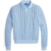 Ralph Lauren 2/20 Cotton-Knt-Polo - Blue - S