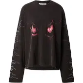 Weekday Printed Long Sleveeved T-Shirt - Black - S