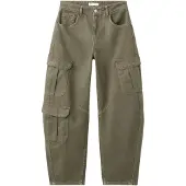 Mango Pocket Cargo Jeans - Khaki green - 42