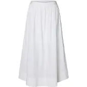 Selected Slwblair Hw Ankle Slit Skirt Noos - White - 42
